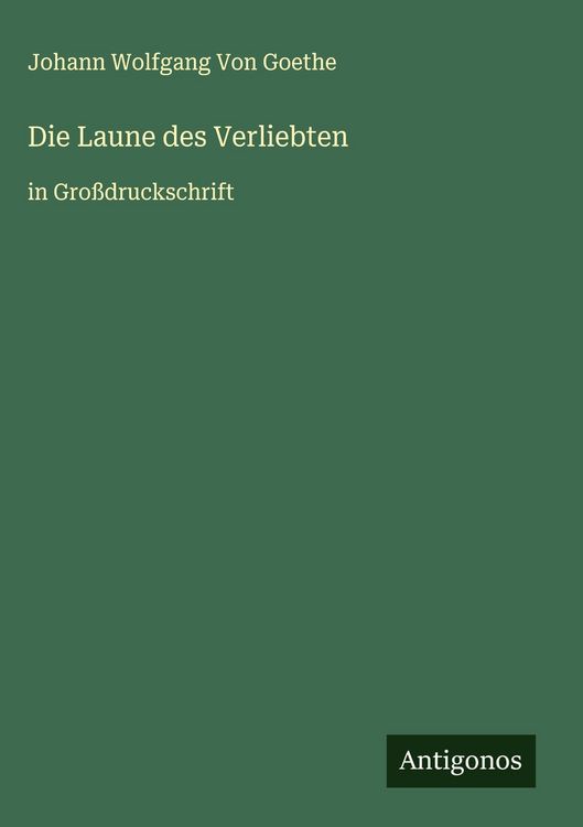 Produktbild: Die Laune des Verliebten