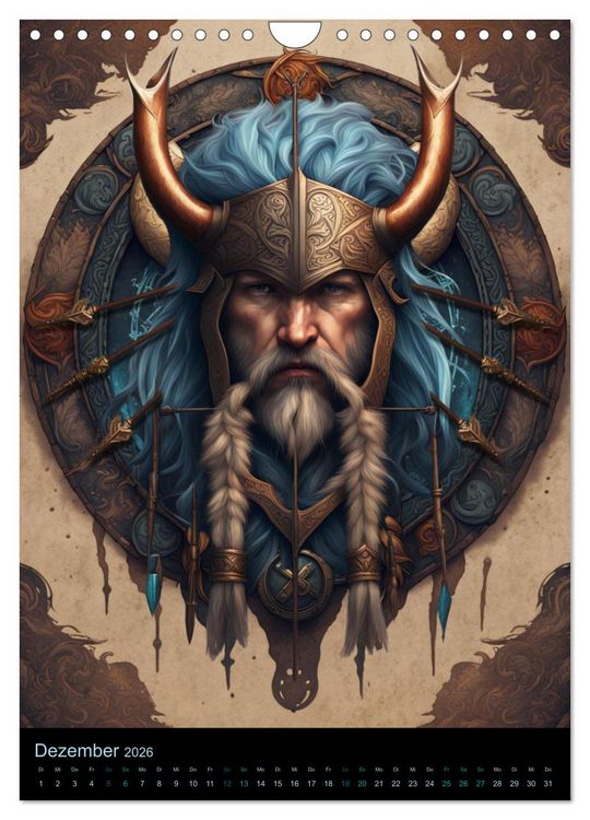 Produktbild: Sternzeichen Nordische Mythology (Wandkalender 2026 DIN A4 hoch), CALVENDO Monatskalender