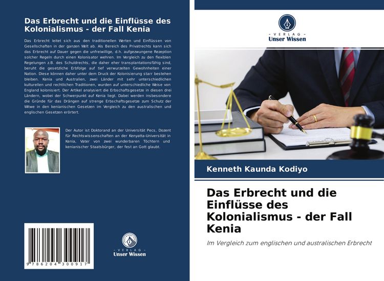 Produktbild: Das Erbrecht und die Einfl&uuml;sse des Kolonialismus - der Fall Kenia