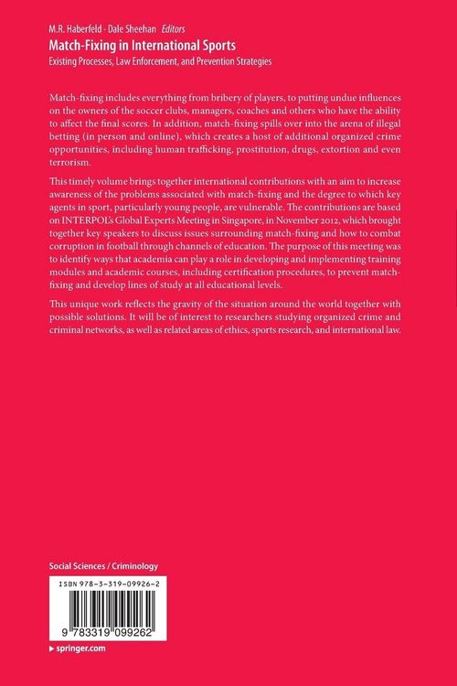 Produktbild: Match-Fixing in International Sports