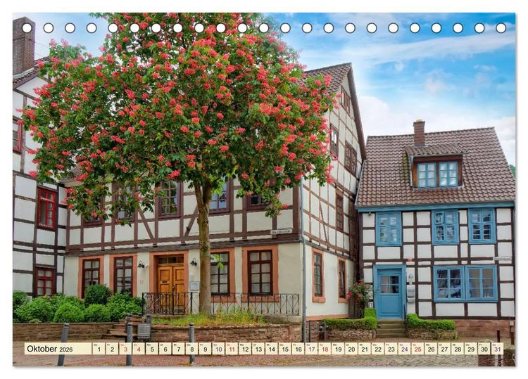 Produktbild: Bodenwerder - entz&uuml;ckende M&uuml;nchhausen-Stadt an der Oberweser (Tischkalender 2026 DIN A5 quer), CALVENDO Monatskalender