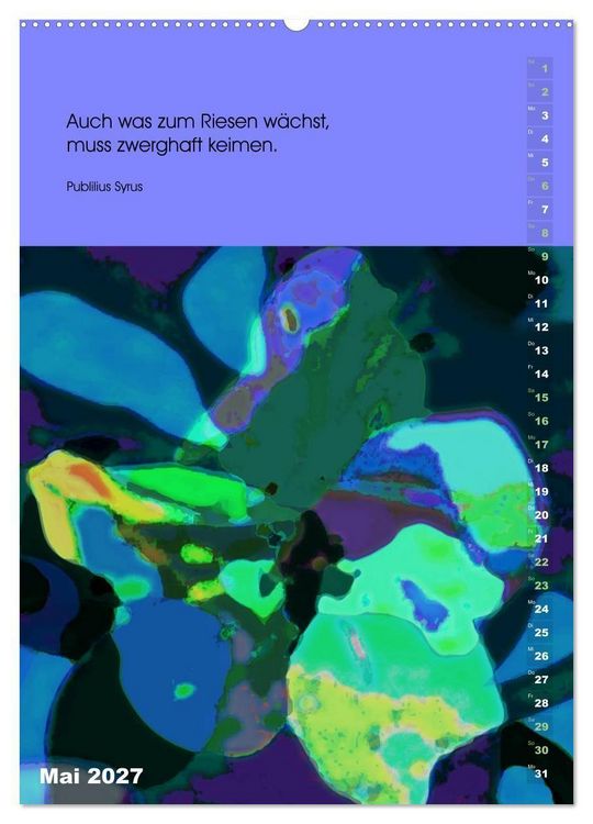 Produktbild: Philosophische Inspirationen Wandkalender 2027 (hochwertiger Premium Wandkalender 2027 DIN A2 hoch), Kunstdruck in Hochglanz