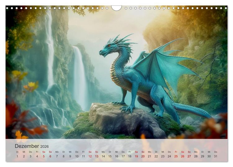 Produktbild: Im Land der sch&ouml;nen Drachen (Wandkalender 2026 DIN A3 quer), CALVENDO Monatskalender