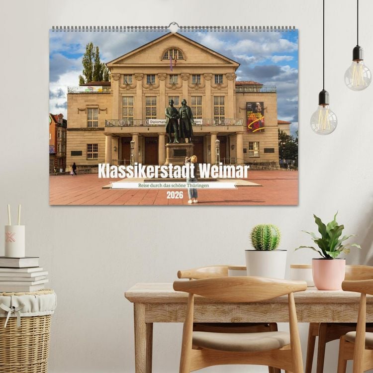 Produktbild: Klassikerstadt Weimar - Reise durch das sch&ouml;ne Th&uuml;ringen (Wandkalender 2026 DIN A2 quer), CALVENDO Monatskalender