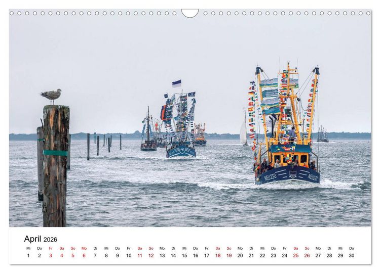 Produktbild: Wilhelmshaven und Umland - Idyllische Motive von H&auml;fen, Meer und Landschaft (Wandkalender 2026 DIN A3 quer), CALVENDO Monatskalender