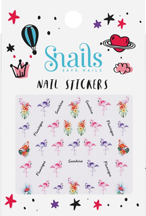 Produktbild: Nagelsticker Flamingos