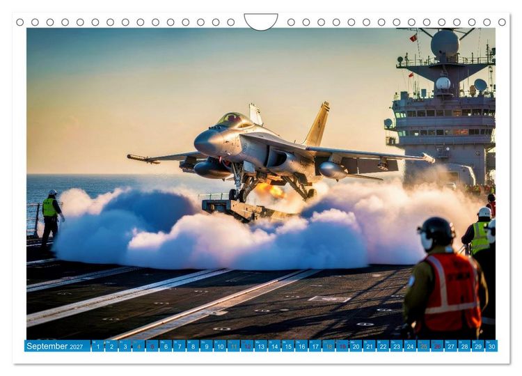 Produktbild: Flugzeugtr&auml;ger - Macht aus Stahl (Wandkalender 2027 DIN A4 quer), CALVENDO Monatskalender