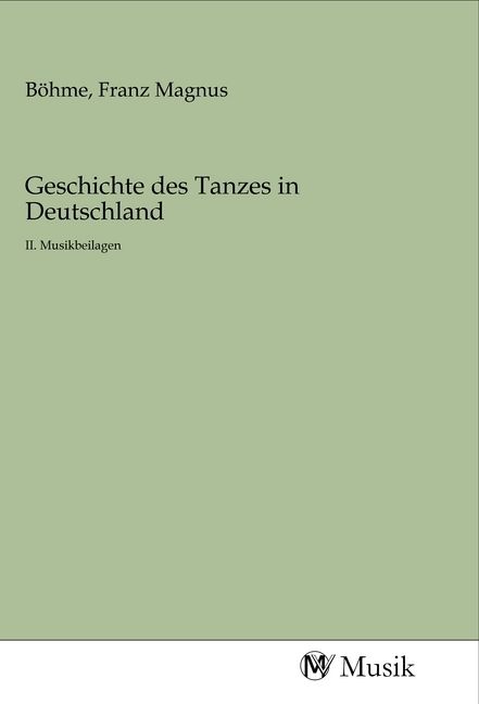 Produktbild: Geschichte des Tanzes in Deutschland