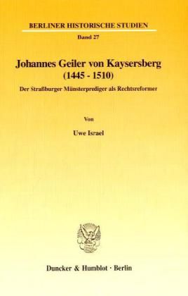 Produktbild: Johannes Geiler von Kaysersberg (1445&ndash;1510).