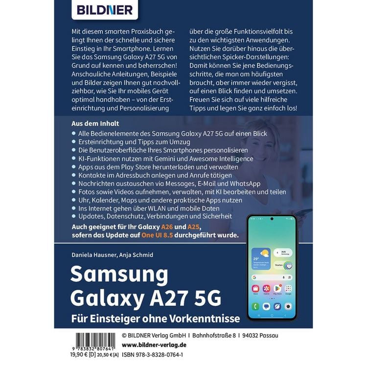 Produktbild: Samsung Galaxy A27 5G - Praxisbuch f&uuml;r Einsteiger ohne Vorkenntnisse