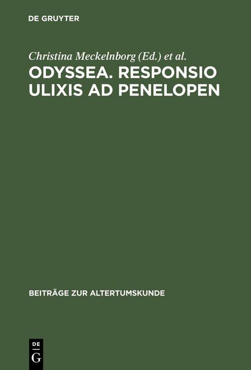 Produktbild: Odyssea. Responsio Ulixis ad Penelopen