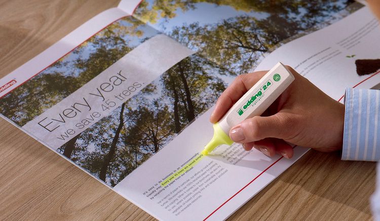 Produktbild: edding Textmarker 24 EcoLine 4er Set pastellfarben