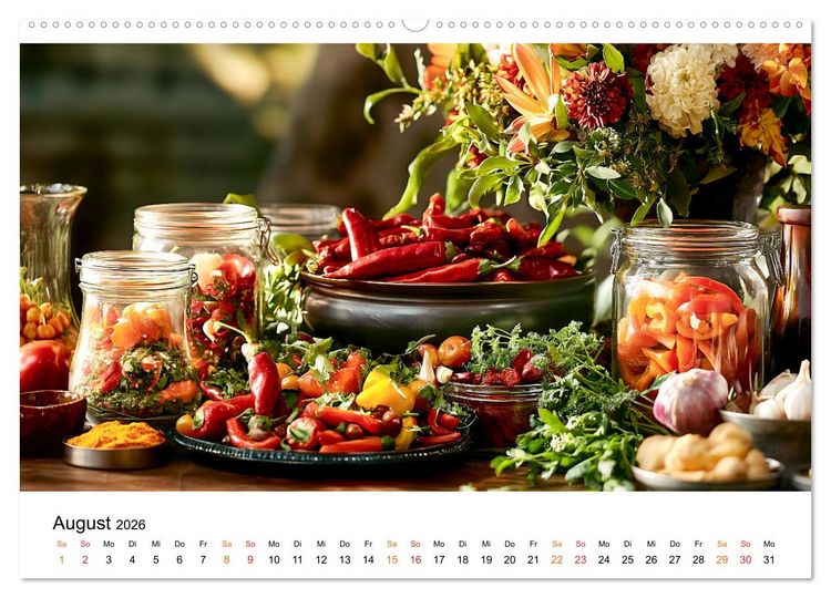 Produktbild: K&uuml;chenkalender Glaswerk (hochwertiger Premium Wandkalender 2026 DIN A2 quer), Kunstdruck in Hochglanz