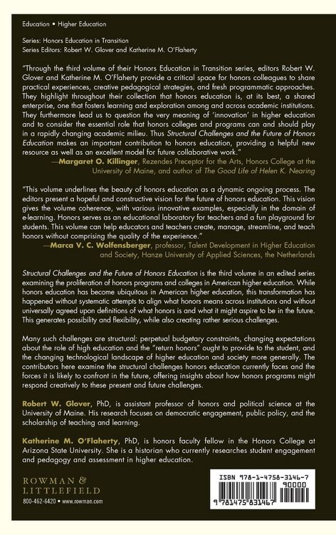 Produktbild: Structural Challenges and the Future of Honors Education