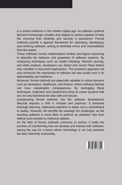 Produktbild: Securing the System: Formal Methods for Error-Free Software