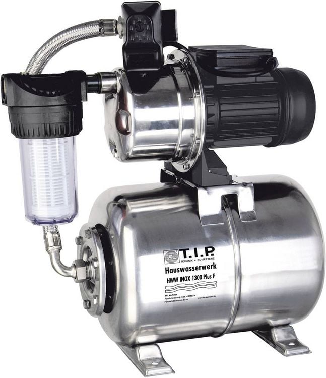 Produktbild: T.I.P. - Technische Industrie Produkte 31155 HWW INOX 1300 Plus F Hauswasserwerk 230V 4350 l/h