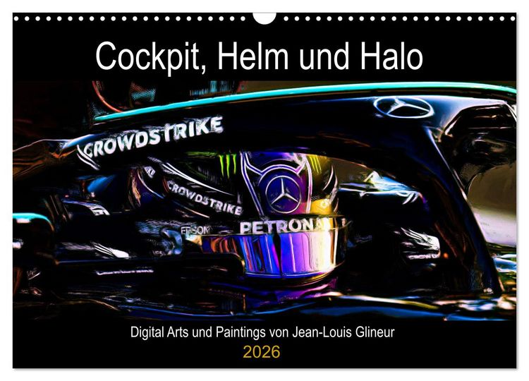 Produktbild: Cockpit, Helm und Halo (Wandkalender 2026 DIN A3 quer), CALVENDO Monatskalender