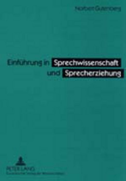 Produktbild: Einf&uuml;hrung in Sprechwissenschaft und Sprecherziehung