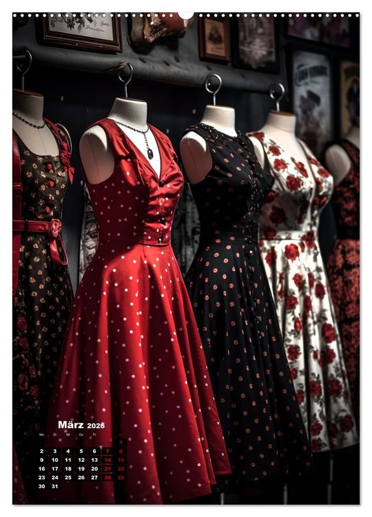 Produktbild: Rockabilly (hochwertiger Premium Wandkalender 2026 DIN A2 hoch), Kunstdruck in Hochglanz