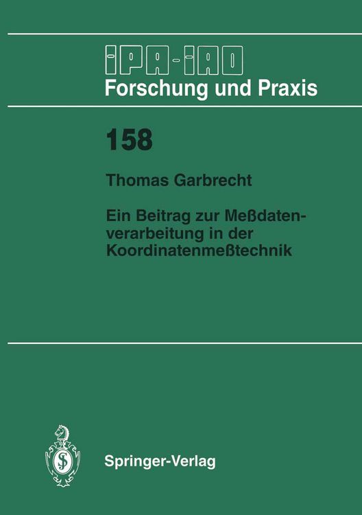 Produktbild: Ein Beitrag zur Me&szlig;datenverarbeitung in der Koordinatenme&szlig;technik