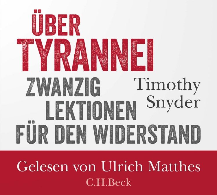 Produktbild: &Uuml;ber Tyrannei