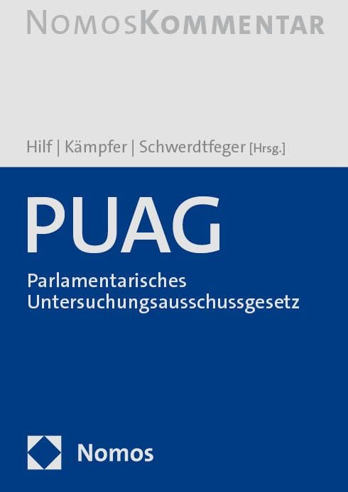 Produktbild: PUAG &ndash; Parlamentarisches Untersuchungsausschussgesetz