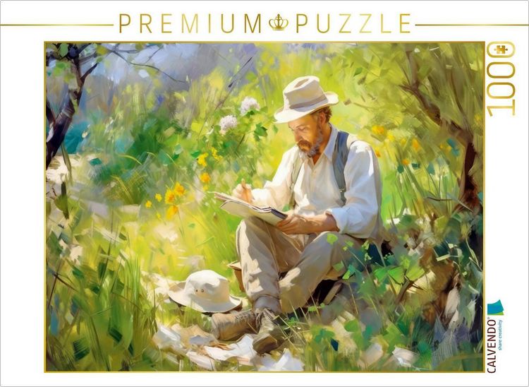 Produktbild: CALVENDO Puzzle Malen in der Natur | 1000 Teile Lege-Gr&ouml;&szlig;e 64x48cm Foto-Puzzle f&uuml;r gl&uuml;ckliche Stunden
