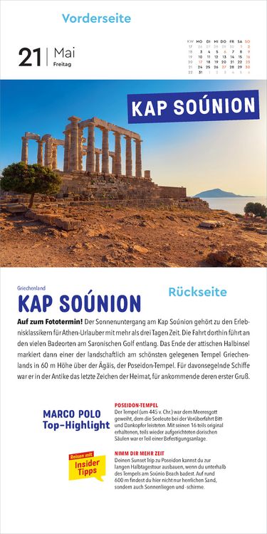 Produktbild: KUNTH Abrei&szlig;kalender MARCO POLO: Mit 365 Insidertipps durch Europa 2027