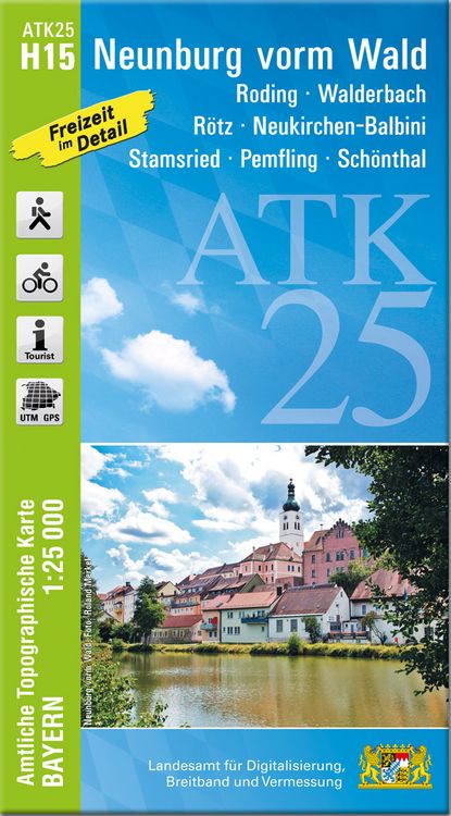 Produktbild: ATK25-H15 Neunburg vorm Wald (Amtliche Topographische Karte 1:25000)
