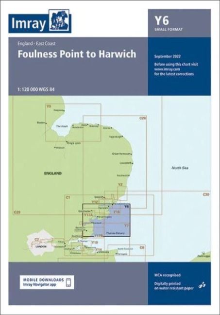 Produktbild: Imray Y Series: Y6 Foulness Point to Harwich (Small Format)