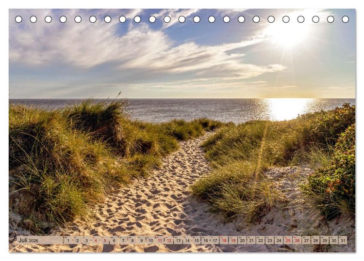 Produktbild: IN SYLT VERLIEBT (Tischkalender 2026 DIN A5 quer), CALVENDO Monatskalender