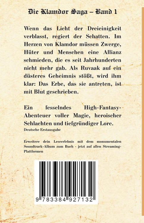 Produktbild: Die Klamdor Saga Band 1 Das Erbe der Dreieinigkeit