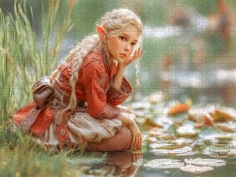 Produktbild: CALVENDO Puzzle Elfenkinder | 1000 Teile Lege-Gr&ouml;&szlig;e 64x48cm Foto-Puzzle f&uuml;r gl&uuml;ckliche Stunden