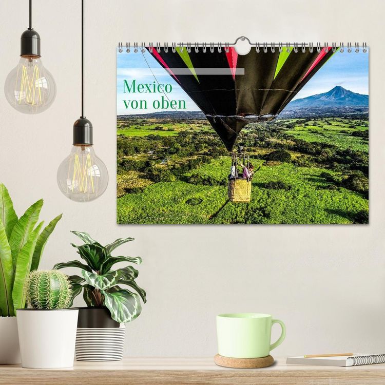Produktbild: Mexico von oben (Wandkalender 2026 DIN A4 quer), CALVENDO Monatskalender