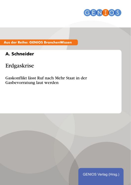 Produktbild: Erdgaskrise
