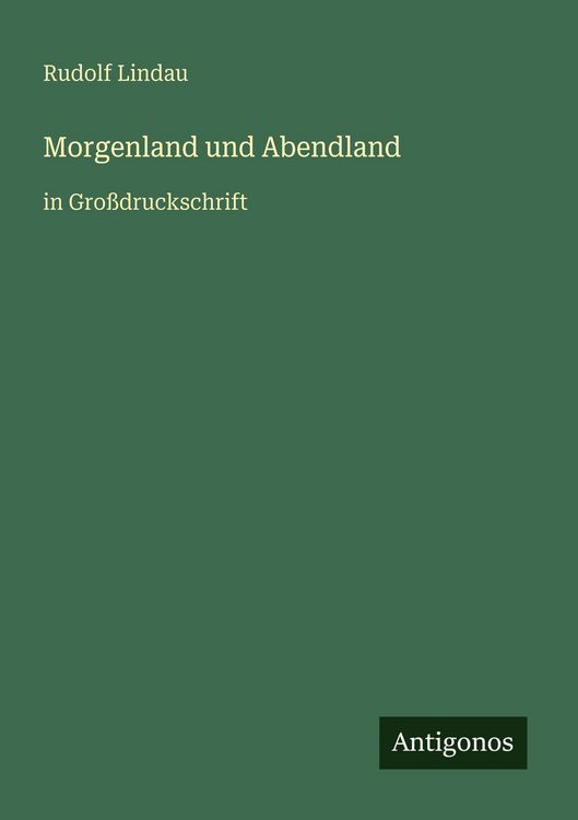 Produktbild: Morgenland und Abendland