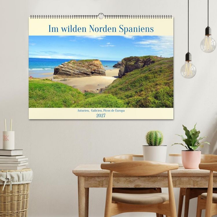 Produktbild: Im wilden Norden Spaniens, Asturien, Galicien, Picos de Europaa (Wandkalender 2027 DIN A2 quer), CALVENDO Monatskalender