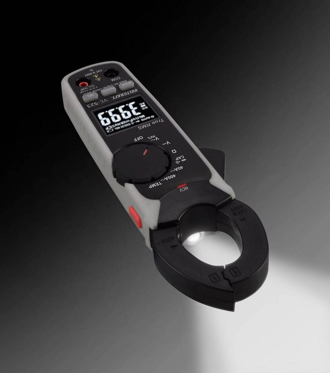 Produktbild: VOLTCRAFT VC-523 Stromzange digital CAT III 600V Anzeige (Counts): 4000