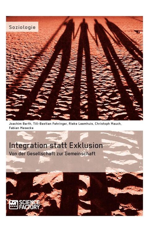 Produktbild: Integration statt Exklusion: Von der Gesellschaft zur Gemeinschaft