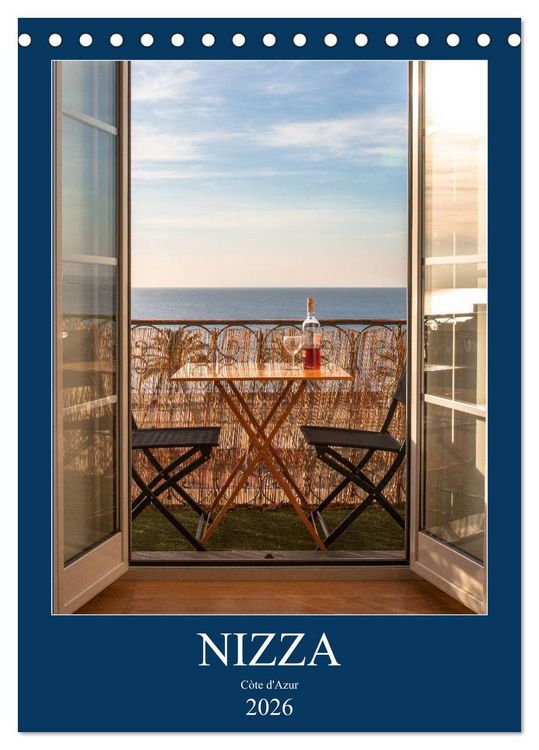Produktbild: Nizza &ndash; Cote d'Azur 2026 (Tischkalender 2026 DIN A5 hoch), CALVENDO Monatskalender