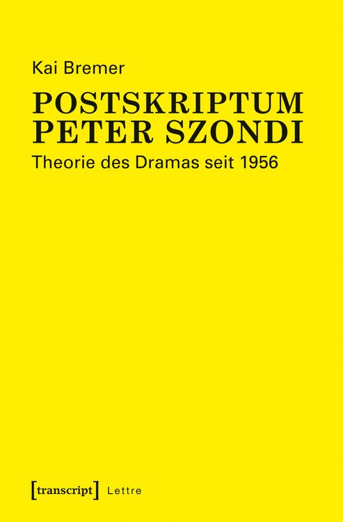 Produktbild: Postskriptum Peter Szondi