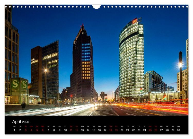 Produktbild: Eine Reise durch Berlin bei Nacht (Wandkalender 2026 DIN A3 quer), CALVENDO Monatskalender