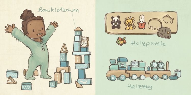 Produktbild: Die winzige Mini-Bibliothek &uuml;ber dich & mich (Die Mini-Bibliothek der W&ouml;rter)