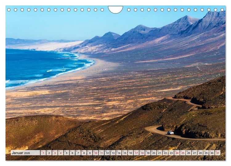 Produktbild: Fuerteventura Sand und bunte Farben (Wandkalender 2026 DIN A4 quer), CALVENDO Monatskalender