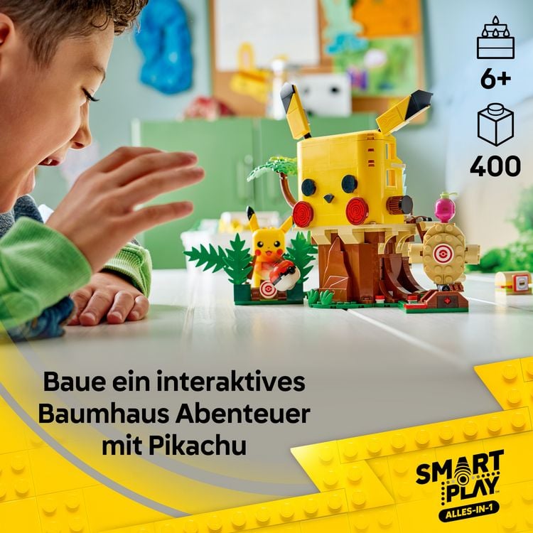 Produktbild: LEGO Pok&eacute;mon: SMART Play: Trainingshaus mit Pikachu All-in-1 Set 72164
