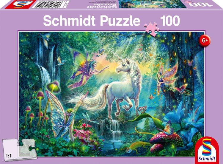 Produktbild: Schmidt 56254 - Im Land der Fabelwesen, Einhorn, Puzzle