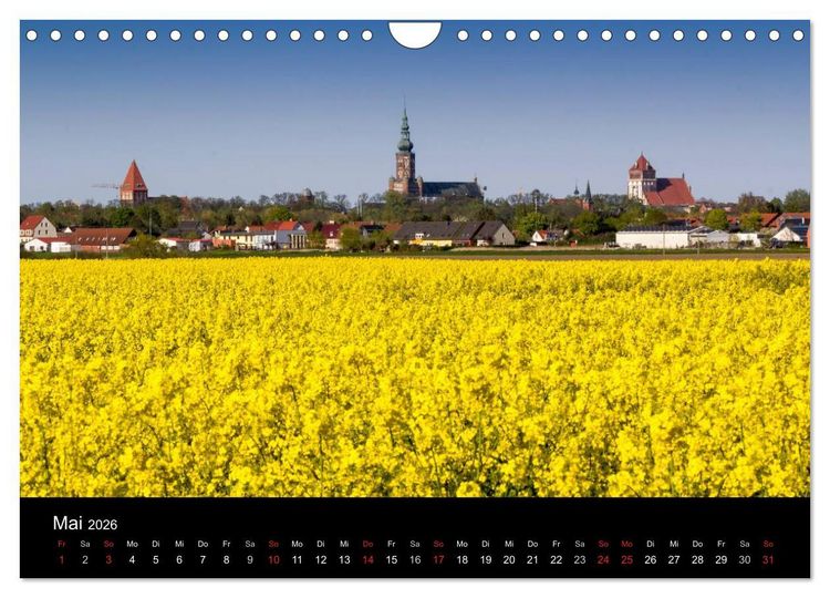 Produktbild: Univerit&auml;ts- und Hansestadt Greifswald (Wandkalender 2026 DIN A4 quer), CALVENDO Monatskalender