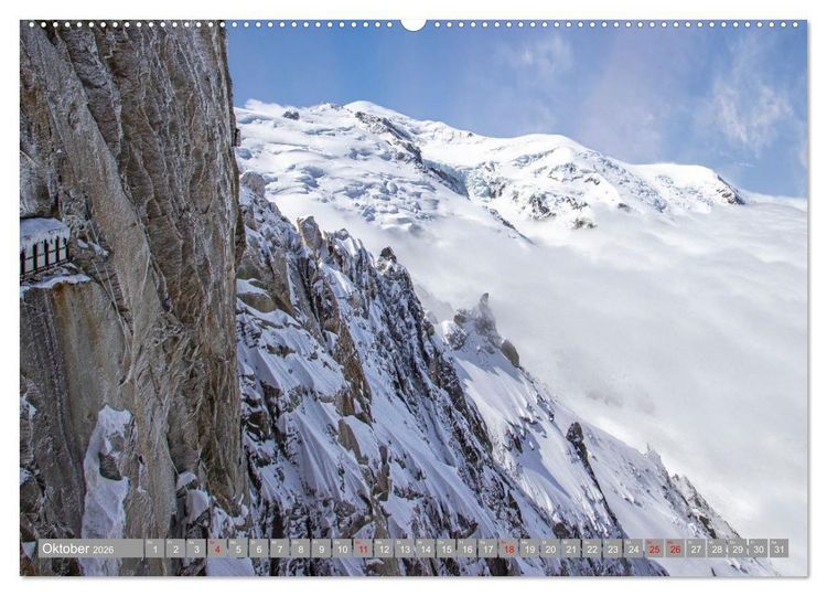 Produktbild: Mont Blanc - Krone der Alpen (Wandkalender 2026 DIN A2 quer), CALVENDO Monatskalender