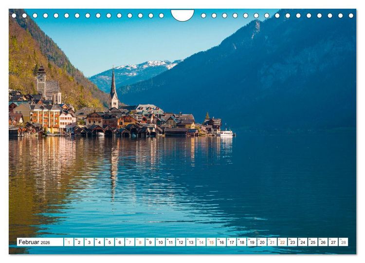 Produktbild: Hallstatt - Impressionen im Fr&uuml;hling (Wandkalender 2026 DIN A4 quer), CALVENDO Monatskalender