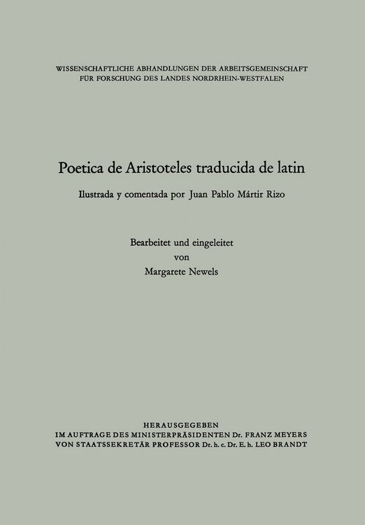 Produktbild: Poetica de Aristoteles traducida de latin